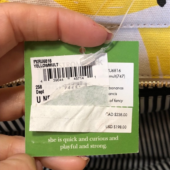 kate spade That’s Bananas Canvas Francis Tote Bag - Picture 8 of 8